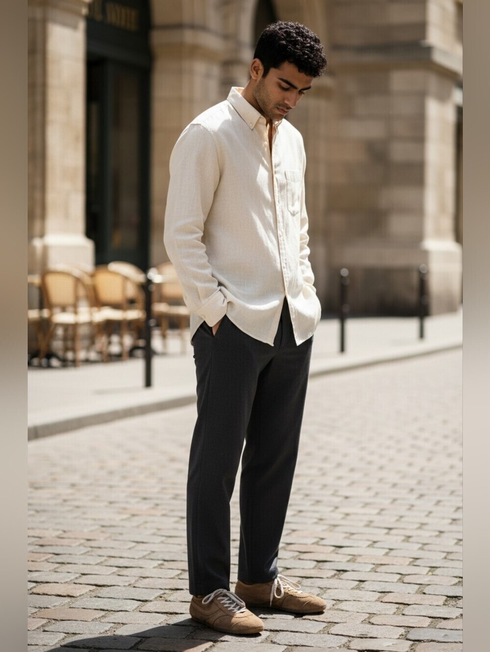 Dries Van Noten Tan Suede Sneakers